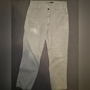 Carhartt Rugged Flex Relaxed Fit Canvas Work Pant Thrashed Distressed 34x34